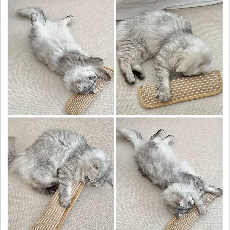 2026 Multi functional cat scratch pad toy pillow chew resistant cat bed soft mosquito repellent pet interactive toy
