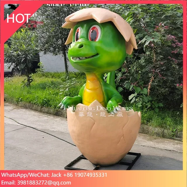 

Other Amusement Park Facilities Real Life Size Cartoon Style Dinosaur Statue