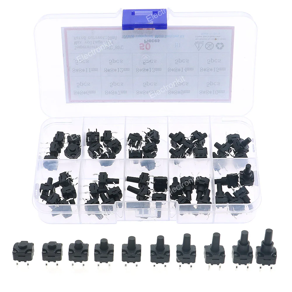 kit-sortido-de-50-pecas-de-botoes-tacteis-impermeaveis-e-a-prova-de-poeira-10-valores-8x8mm-6mm-15mm