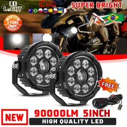 CO LIGHT Motorcycle LED Driving Work Lights 5inch DRL Spotlight Auxiliary Offroad Ditch Pod Lights for Moto off-road us 12V 24V