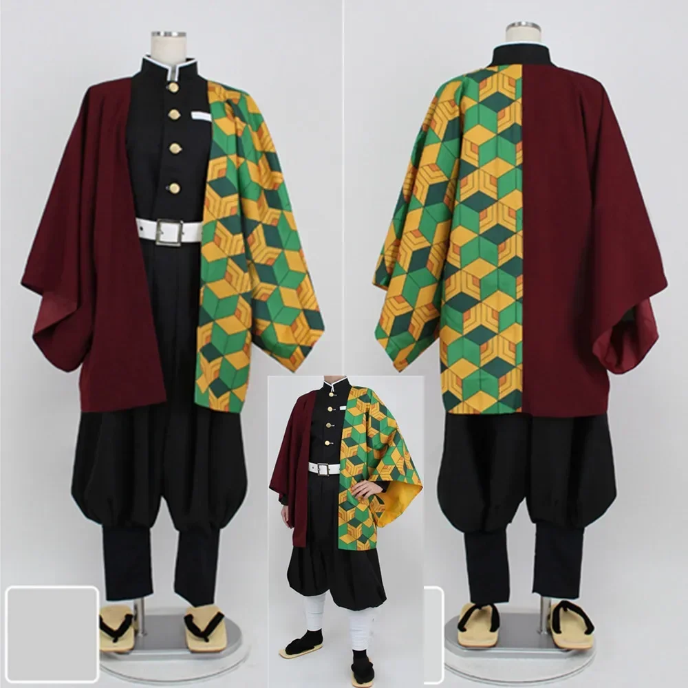 Tomioka Giyuu Kimono Uniforms Cosplay Costume Halloween Costume Dress