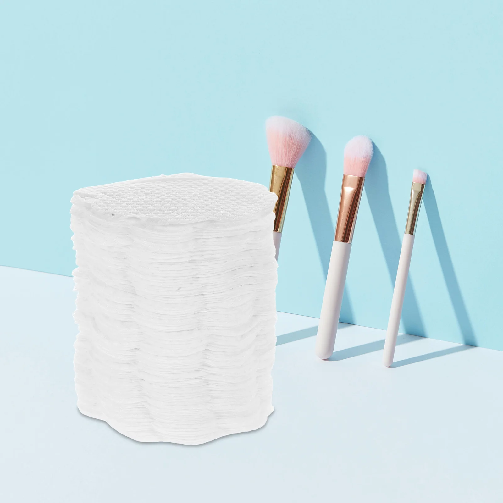 100 Uds. Almohadillas desmaquillantes no tejidas de flores suaves eliminación de lápiz labial de ojos suave toallitas de limpieza de la piel diarias para viajes