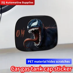 Venom Funny Car Fuel Tank Cap Trim Cover Decoration Sticker Waterproof Sunscreen Auto Tank Stickers Personality Accessories