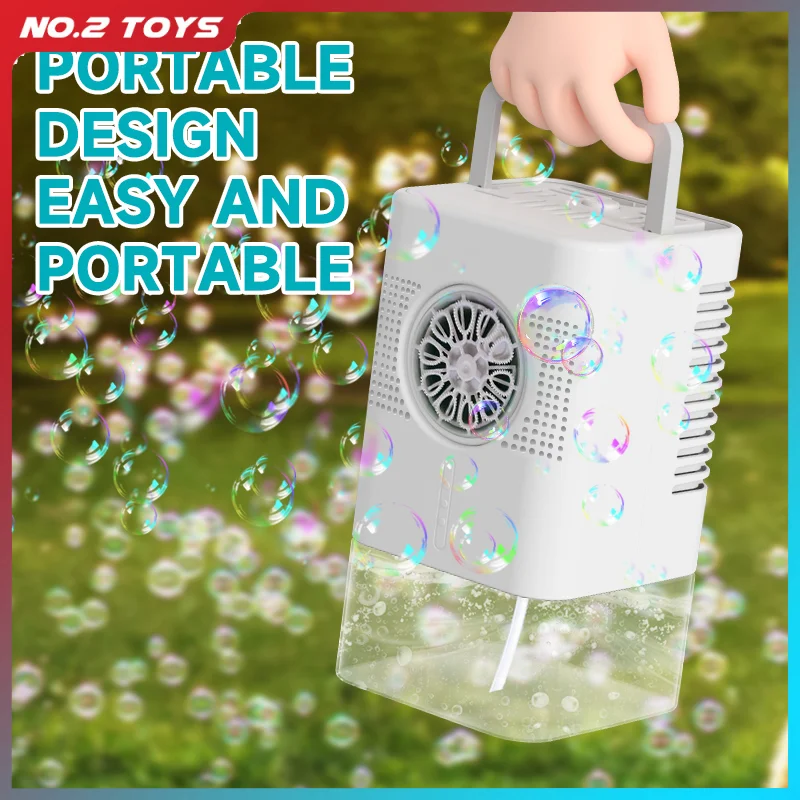 آلة فقاعة المحمولة ألعاب أطفال فقاعات كهربائية تهب لعبة في الهواء الطلق حفلة التلقائي آلة نفخ الفقاعات هدايا عيد الميلاد للأطفال #1