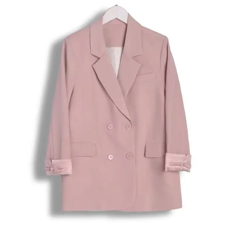

Женское пальто Blazer Mujer, удобная одежда с блестками, утолщенная контрастная полая подкладка со встроенными деталями, свободная