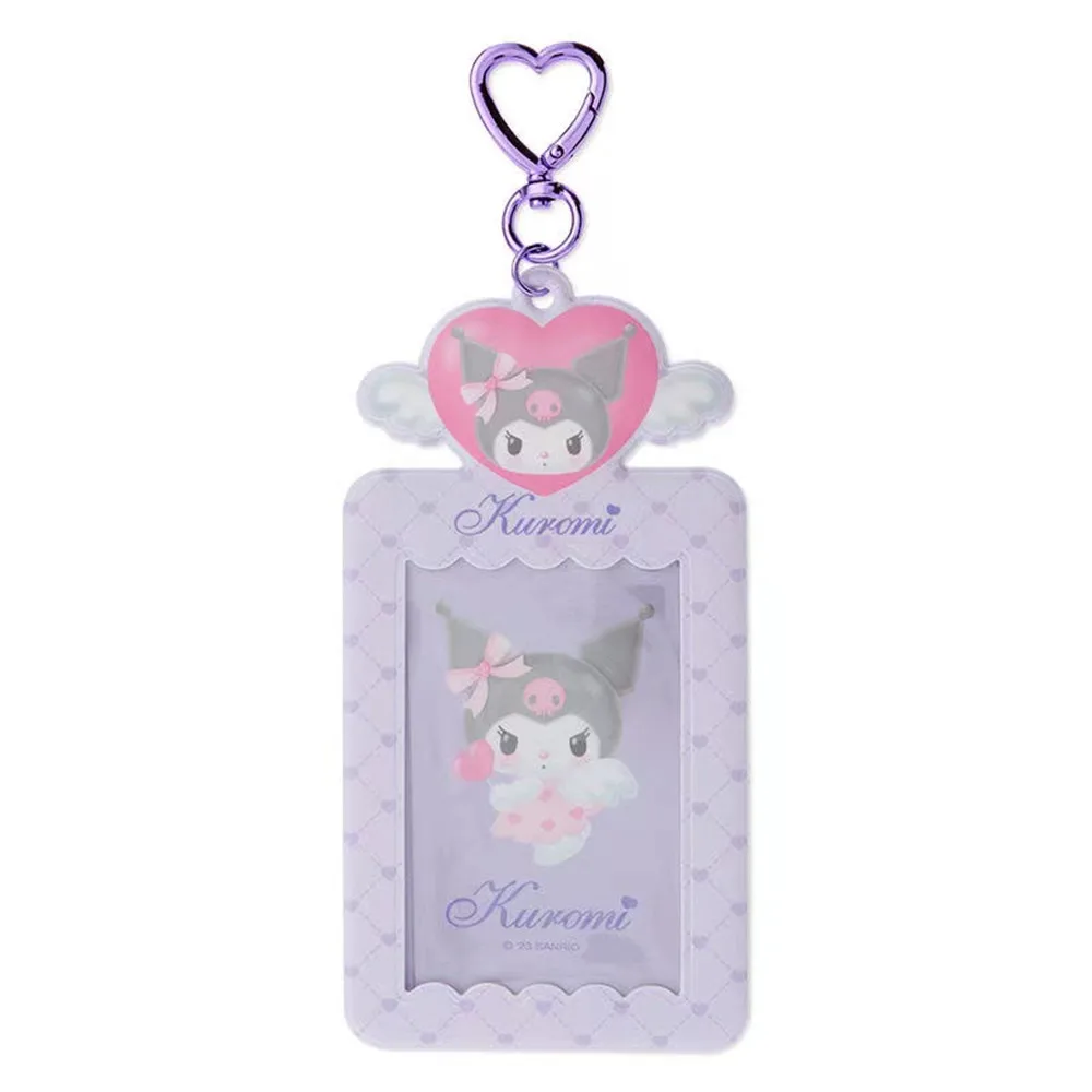 

Miniso Love Angel Sanrio ПВХ милая обложка для карт 3-дюймовая защитная крышка, подвеска для хранения карточек еды