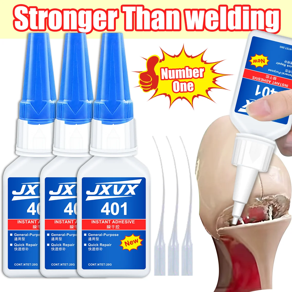 20 جرام 401 شفاف سوبر غلو سريع الجفاف  لاصق سيانو أكريليت مكونات جلدية ومطاطية للسيارات والأنظمة الميكاترونية أداة لاصقة سائلة قوية التماسك.