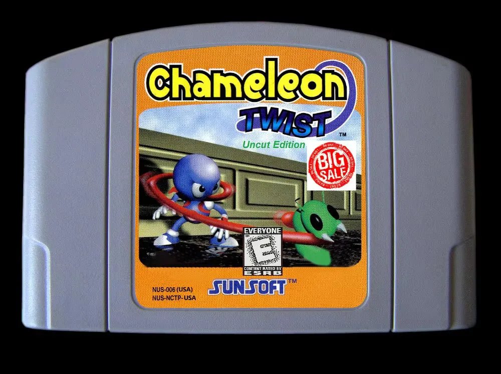 

64-битная игра ** Chameleon Twist — неразрезанное издание (английский язык!!)