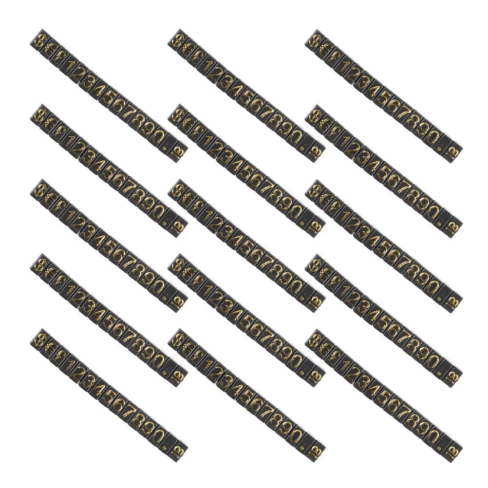 

Retail Price Display Cubes Adjustable Number Symbols Price Tag Blocks for Jewelry Clothing Cosmetics Bakery Wine Store