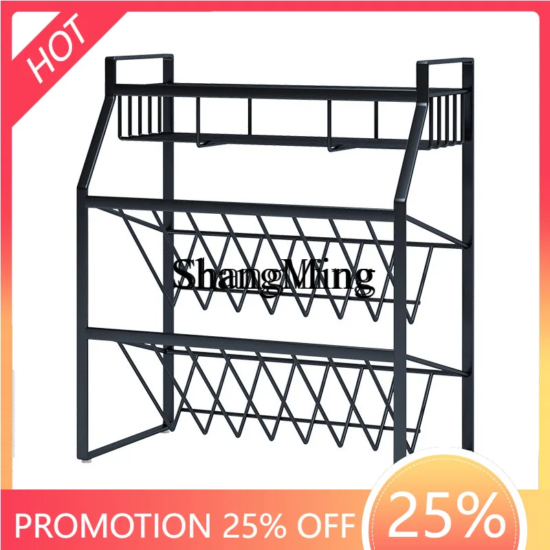 

FGgood-looking kitchen condiment rack countertop multi-layer storage seasoning bottle diagonal seasoning rack