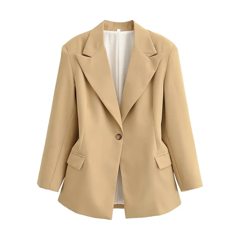 

Women's Blazer 2026 New Fashion Fitted Notched Lapel Blazer for Women Autumn Ladies Blazer Top Casual Chic Women Coat