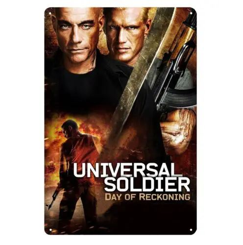 Universal Soldier Jean Claude Van Damme Movie Metal Poster Tin Sign 20x30cm