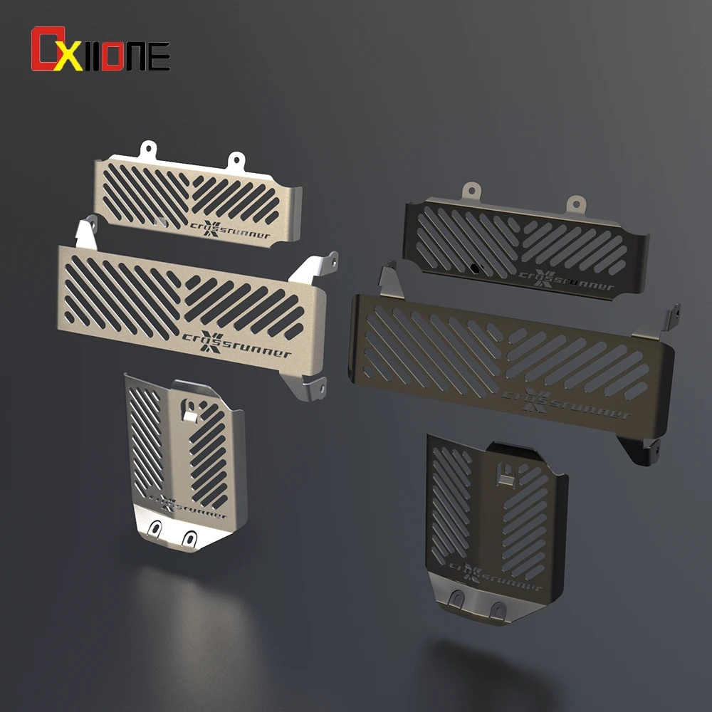 

Радиатор для мотоцикла CNC, решетка радиатора, защита масляного радиатора, верхний нижний гриль, Защитная крышка для Honda VFR 800 X Crossrunner 2015-2024 2023