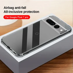 clear air-bags shockproof coque for google pixel 7 pro case soft silicone back cover googe pixel7 pixel 7 pro 5g protect fundas