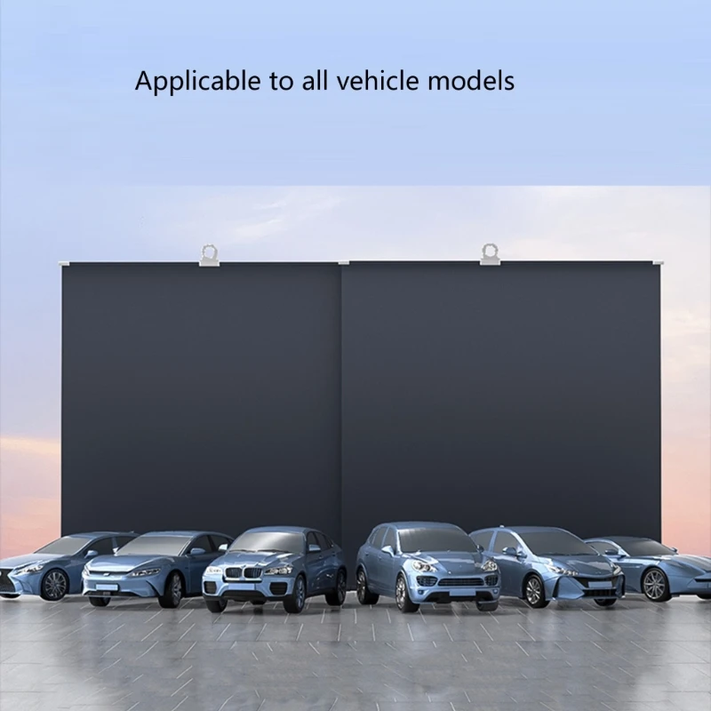 

D8KE самоусадочный чехол на лобовое стекло автомобиля, солнцезащитный тепловой барьер, защита приборной панели, удобное хранение