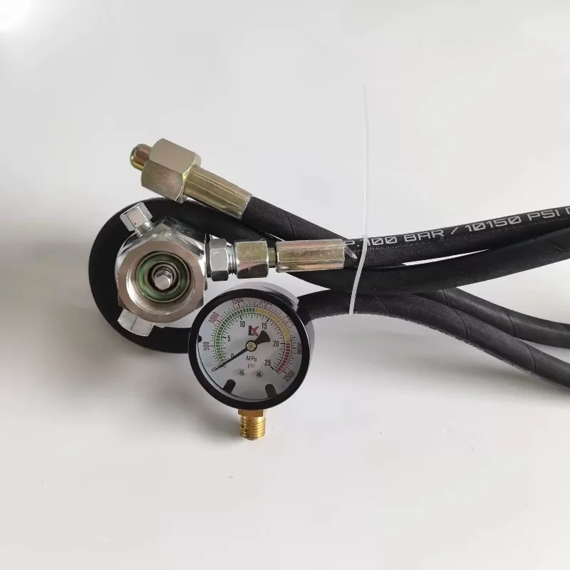 Accumulator Nitrogen Charging Tool M281.5 5/16-32 Thread Inflation Connector Hydraulic Equipment Maintenance Accessory