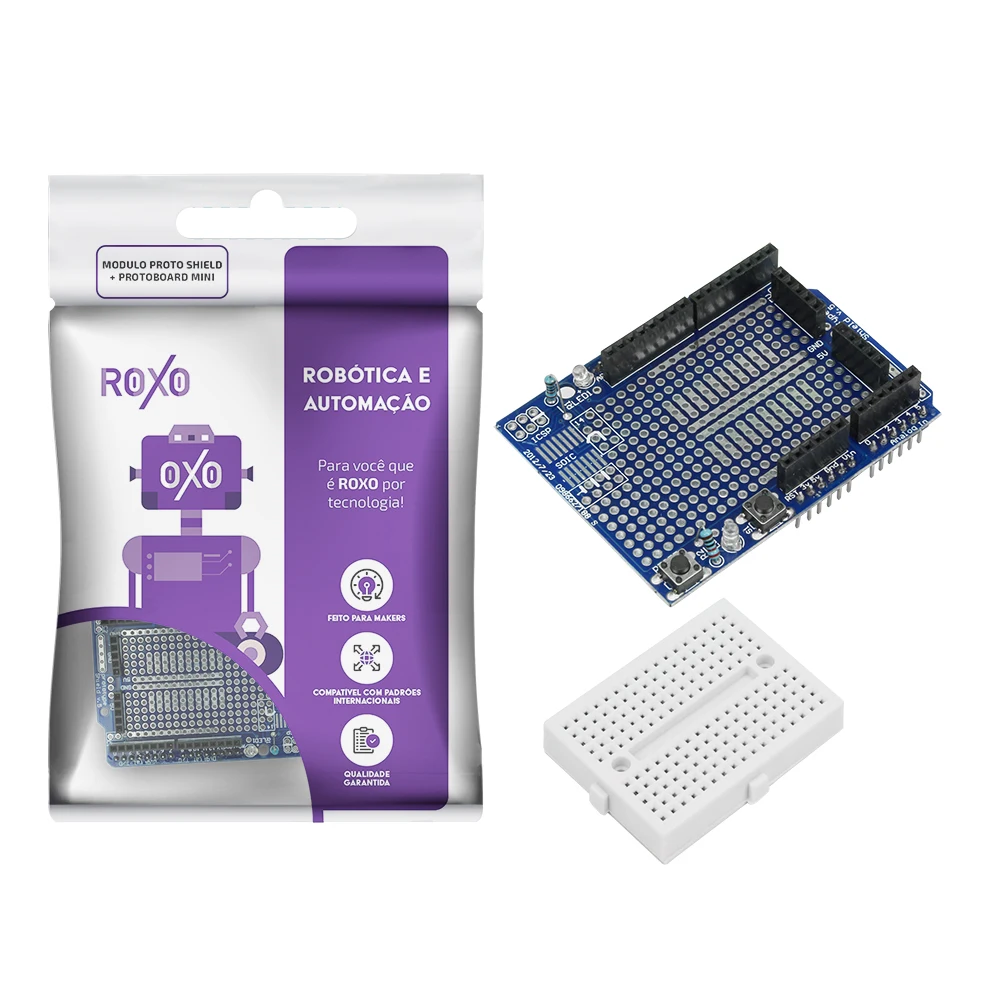 Protoshield Uno Robotic Board With Protoboard 170 Points-RoXo