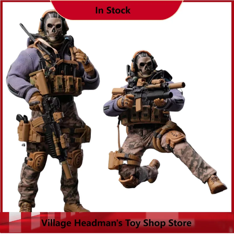 CY7 TOYS 1/12 Scale Collectible Figure Ghost Mini Military War Collection Dolls Full Set 6Inch Male Soldier Action Figure Model