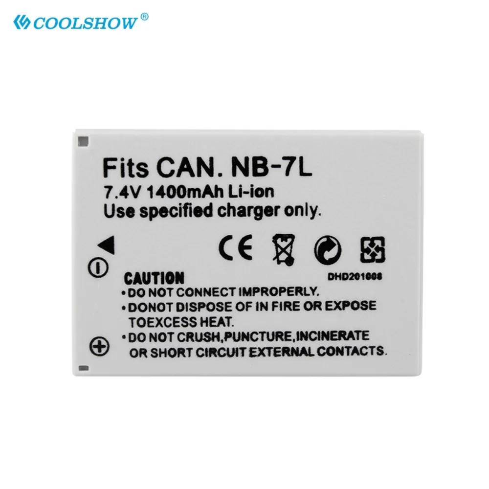 NB-7L 1400mAh Battery Pack NB 7L NB7L For Canon Powershot G10 G11 G12 SX30IS Camera Rechargeable Batteries