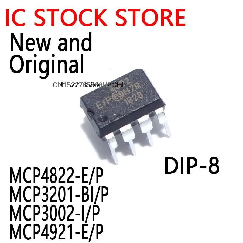 1 Uds nuevo y Original DIP-8 MCP4822-E/P MCP3201-BI/P MCP3002-I/P MCP4921-E/P DIP-16 MCP3008-I/P MCP3208-CI/P DIP-14 MCP4922-E/P