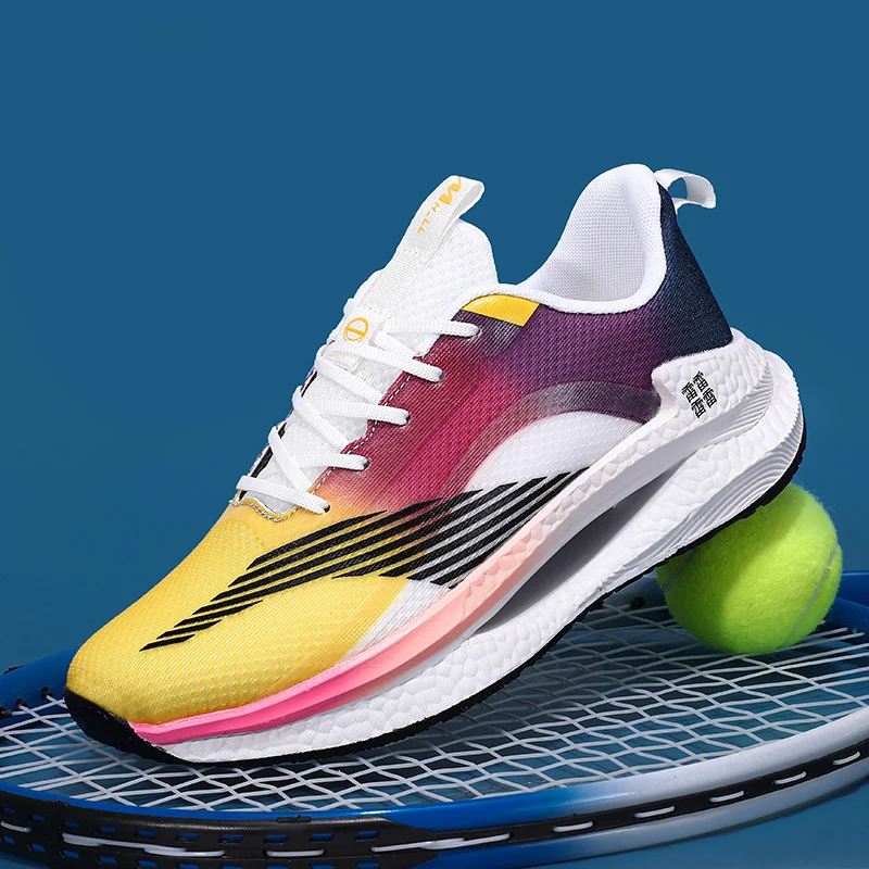 Men's Running Shoes Couple Cushioning Luxury shoes Outdoor Race Trainer Shoes Breathable Off-road Sneakers Mesh Non-Slip Fashion