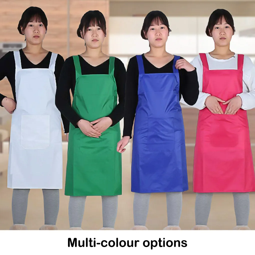 Apron Full Waterproof Plastic Sleeveless Aprons Home Cleaning Washing Convenient Helper Men Universal Carpentry Green