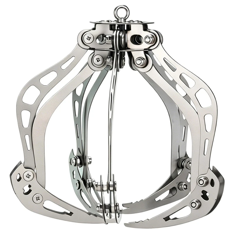 Light Weight Stainless Steel Drone Rescue Claw Hook Roof Object Grabber Mechanical Gripper Clip Drone Accessories