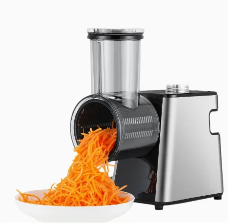 Multifunctional electric vegetable cutter - kitchen appliance, made of stainless steel, fully automatic slicing device