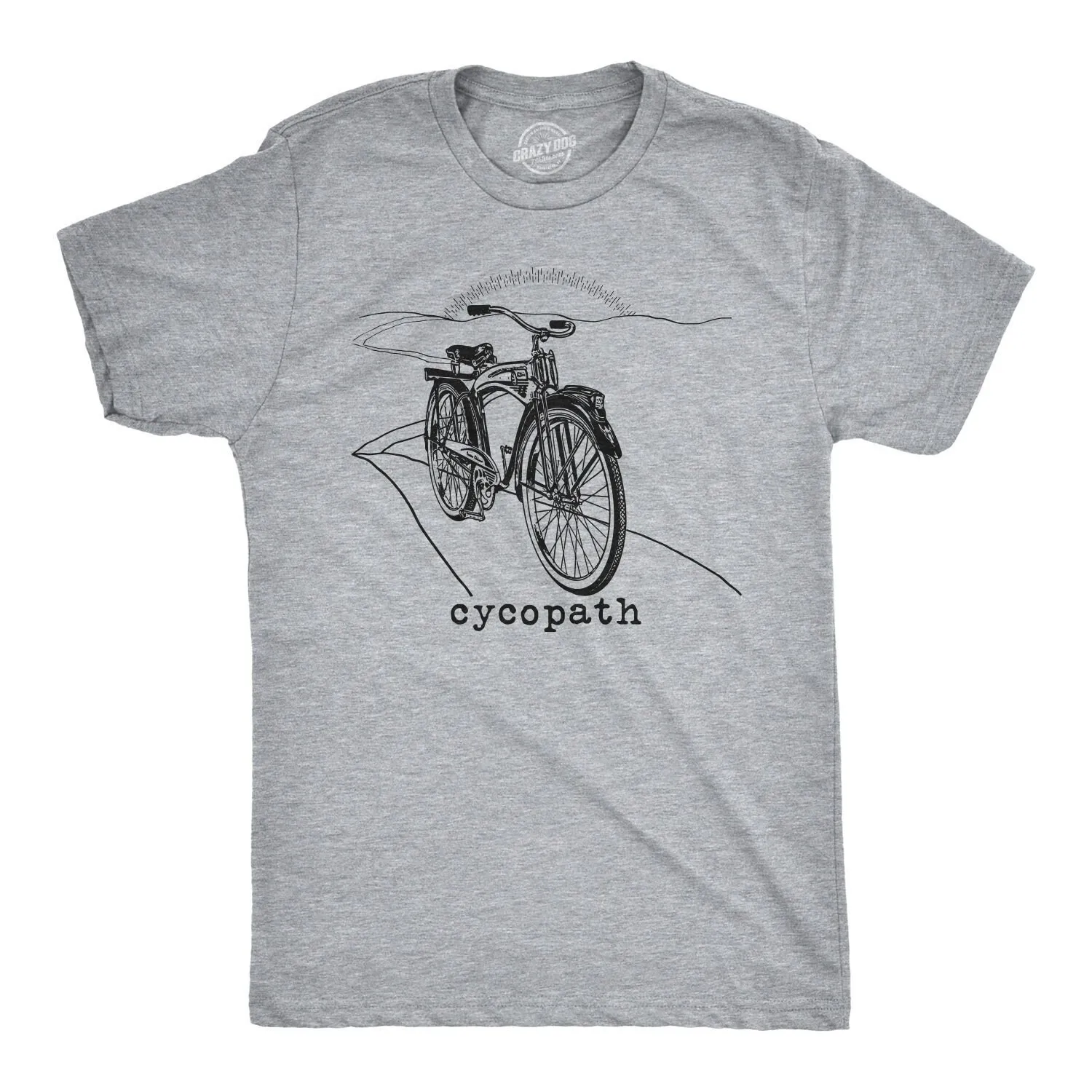 Cycling T Shirt Funny Cycopath Bicycle Men For Bikers Biking Guys