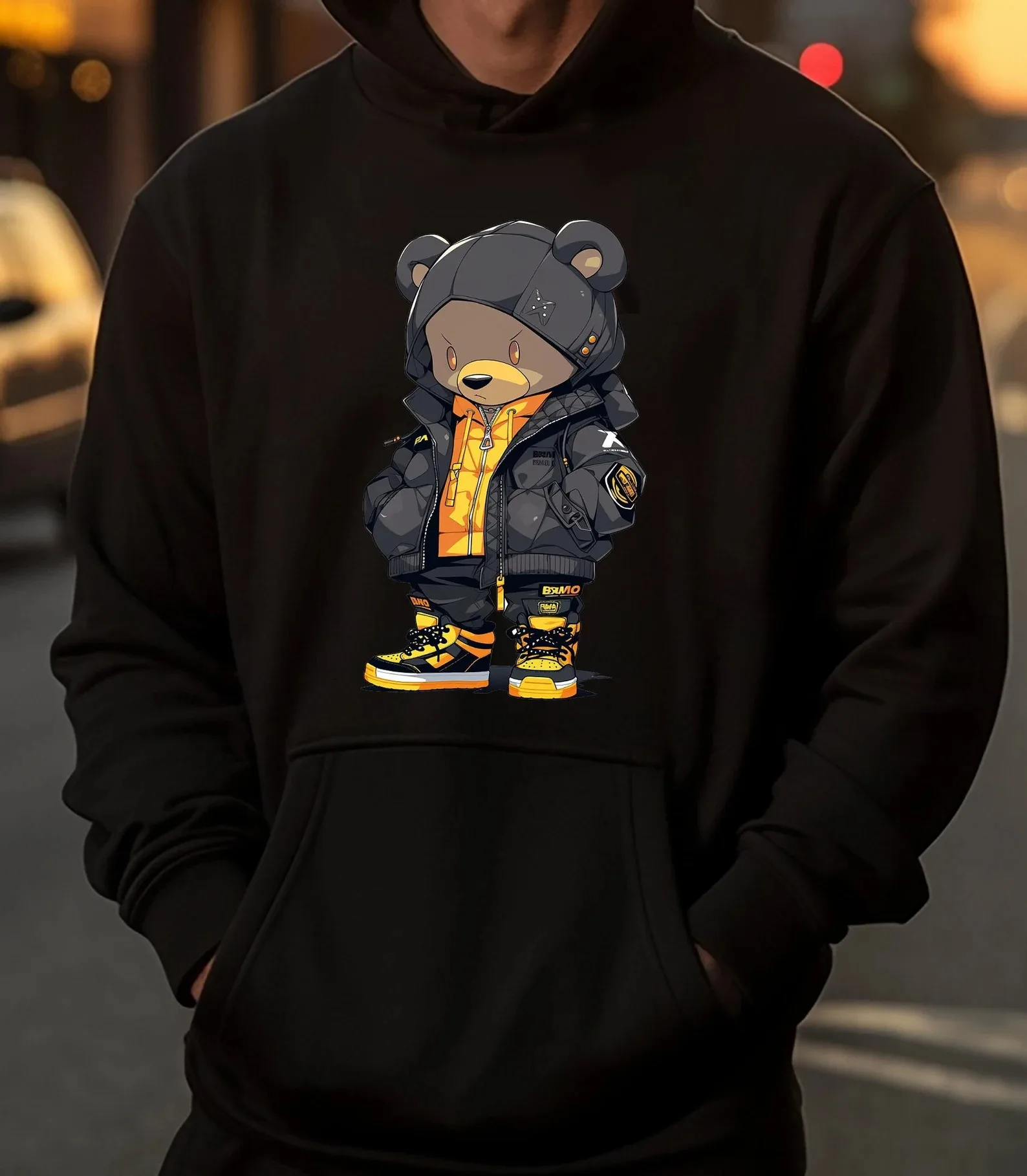 

Autumn and Winter "Trendy Teddy Swag" Urban - Cool Cotton Hoodie, Stylish Street - Fashion Sweatshirt