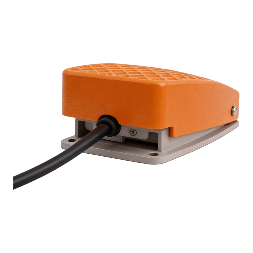 Electric Power Pedal Foot Switch 10A SPDT Aluminum Momentary Action for Use with Machines and Electrical Devices