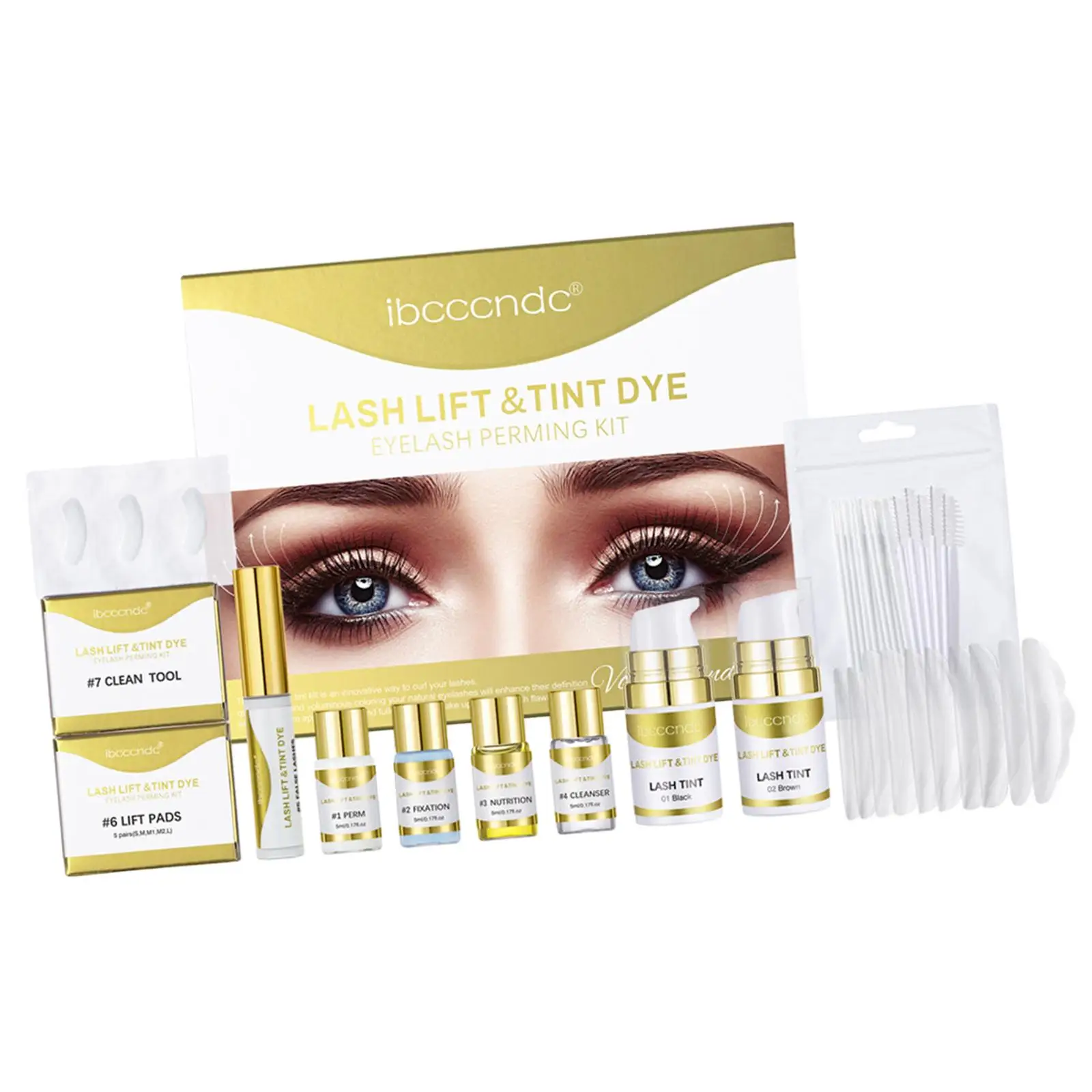 Kit permanenti per ciglia arricciacapelli permanenti, arricciatura delle ciglia, ciglia professionali permanenti