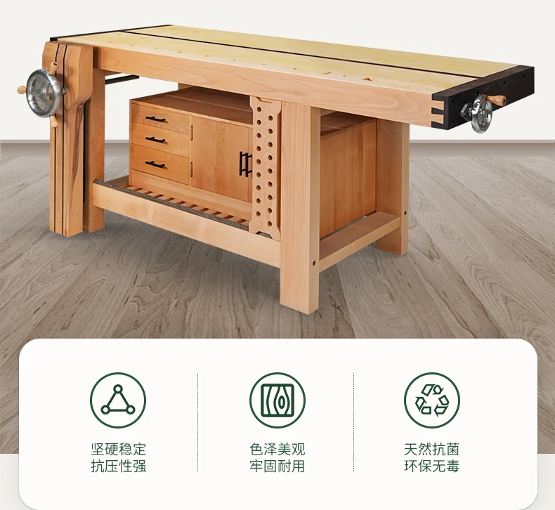 

Woodworking table worktable Multifunctional solid wood saw table operation and maintenance table Customized model
