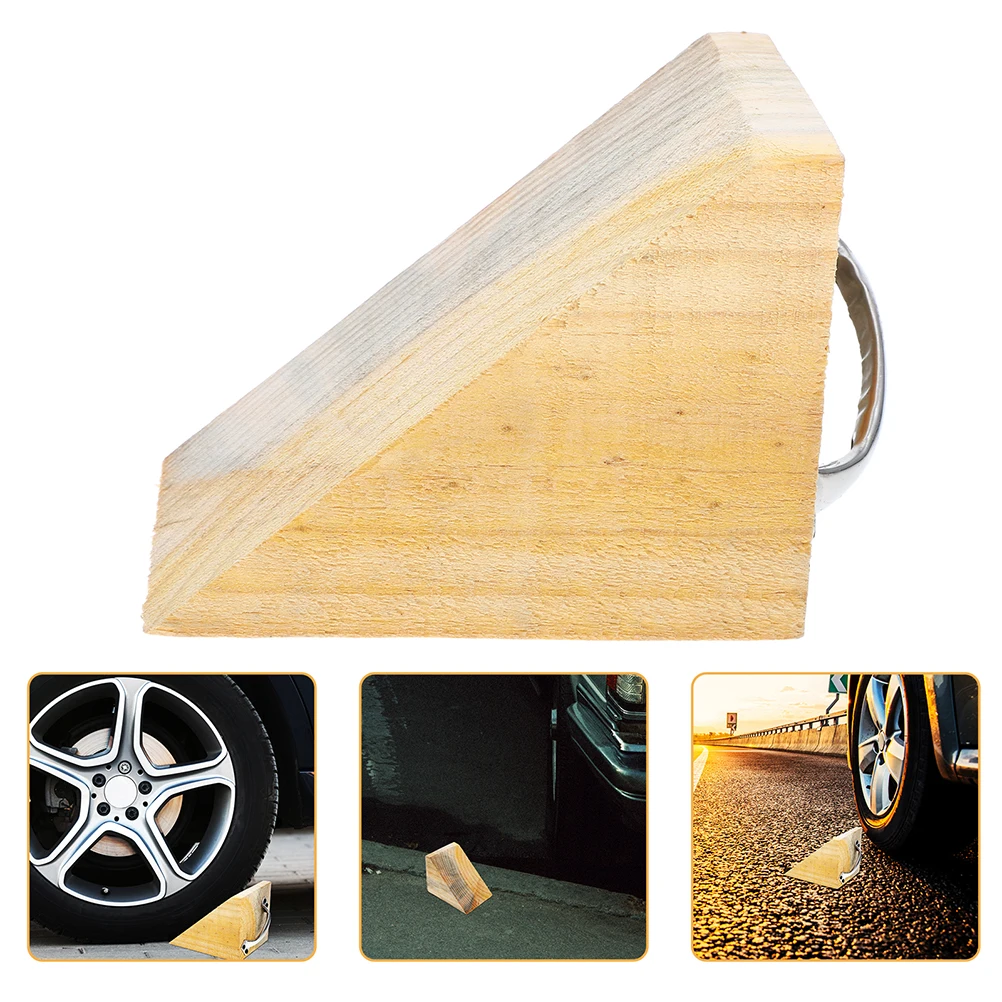 

2pcs Stable Chock For Rv Trailer Heavy Duty Garage Car Stopper Non Slip Truck Chocks Portable Solid Tire Wedge Camper Chock