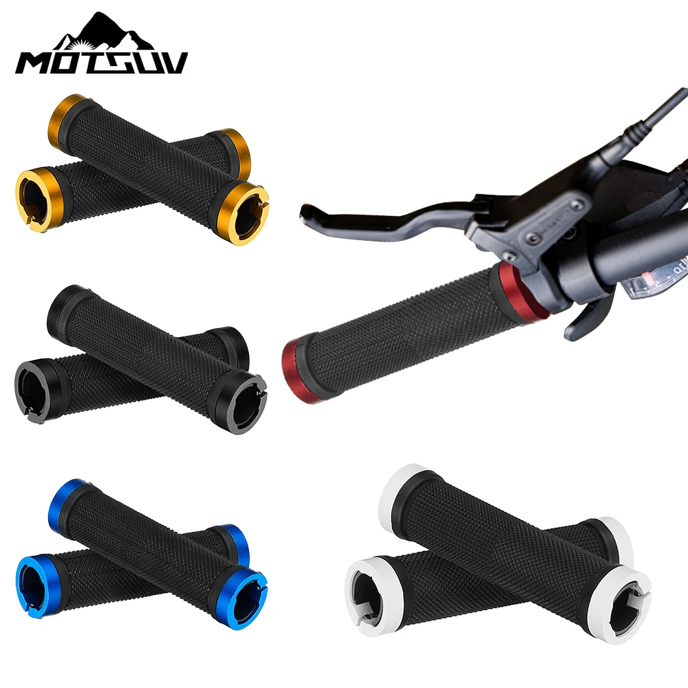 Bicycle Grips MTB Bike Handbar Grips Rubber Non-slip Bilateral Lock Cycling Bmx Handle Grips Bikes Handlebar Grips