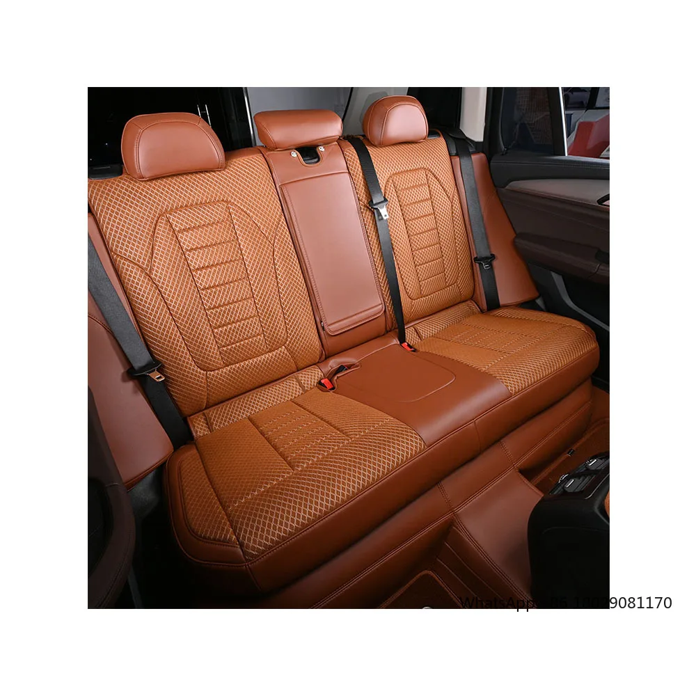 Interior Accessories Premium Quality Stain Resistant Protection Waterproof PVC Leather Fabric Full Set Car Seat Covers for BMW