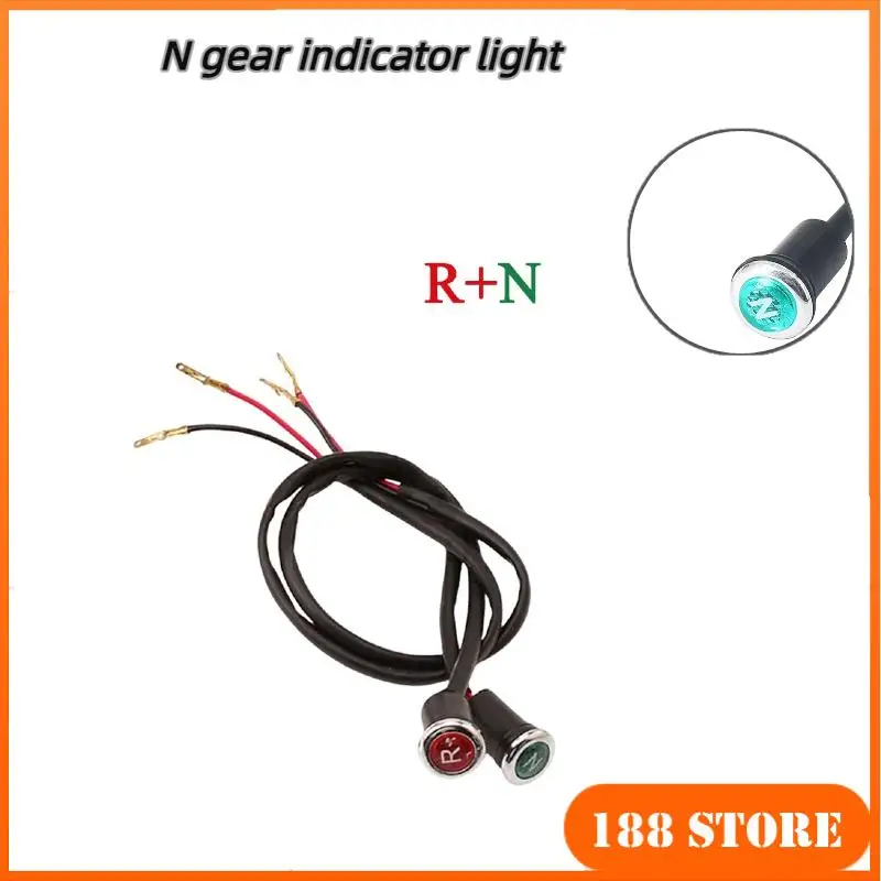 ATV على الطرق الوعرة دراجة نارية تعديل الملحقات ضوء محايد 12 فولت مؤشر LED ضوء مناسبة ل 90 110 125 150 200 250 300cc #1