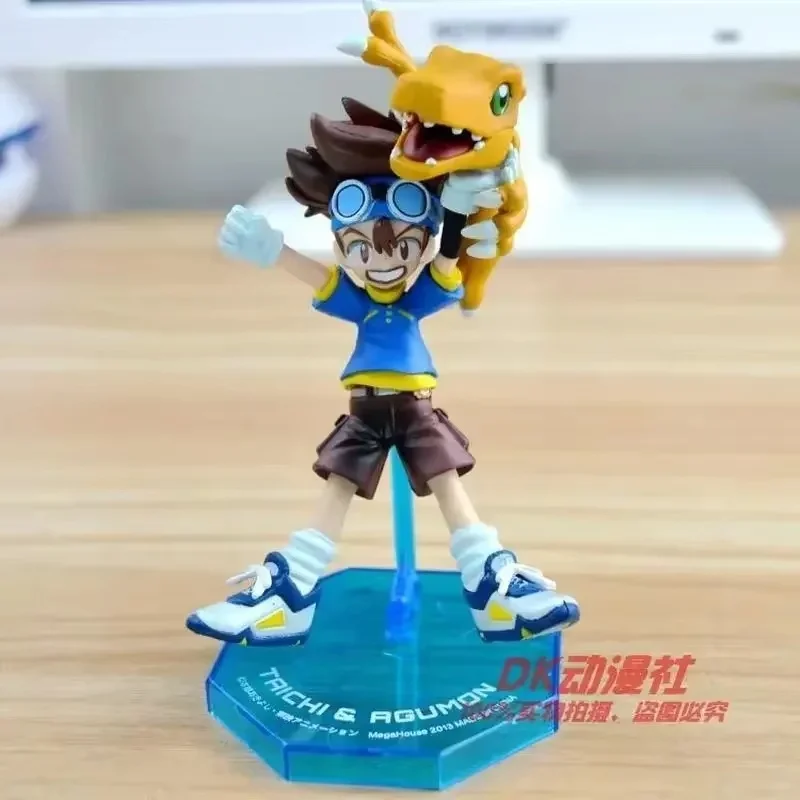 Nuevo 11cm Digimon Adventure Yagami Taichi Ishida Yamato figura Kawaii colección de estatuillas de acción juguete para regalo estatua de Pvc modelo muñeca