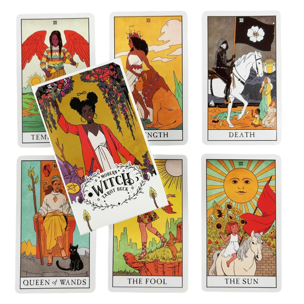 

Современная колода карт Таро ведьмы, игра Fate Visions, гадание, речетная мудрость, издание, оракул, игровая доска, колода