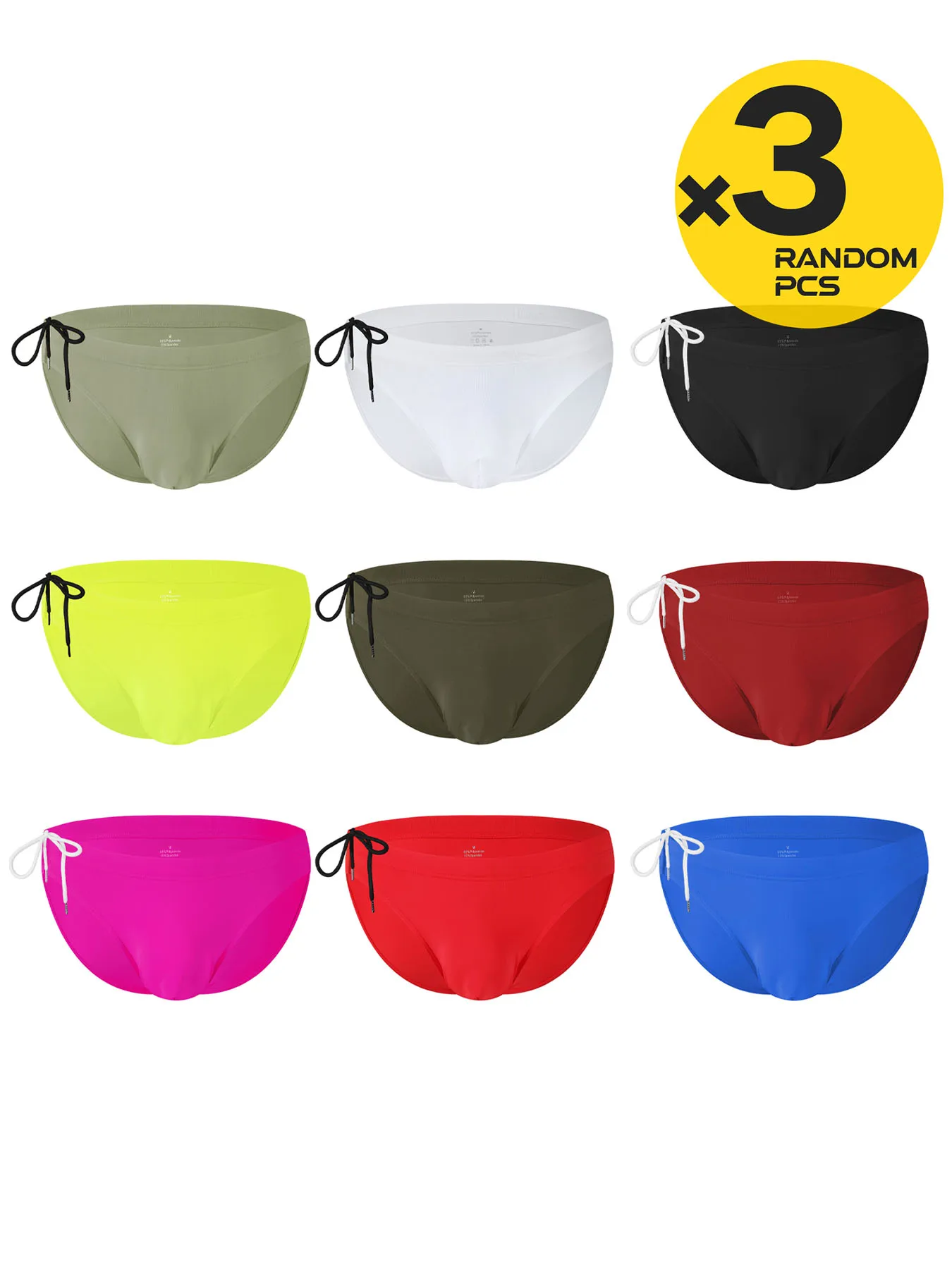 Men's Sexy Board Shorts Swimsuit Bikini Swimming Trunk Beach Surfing Bathing Suit Thong Underwear - 2/3/4pcs Set