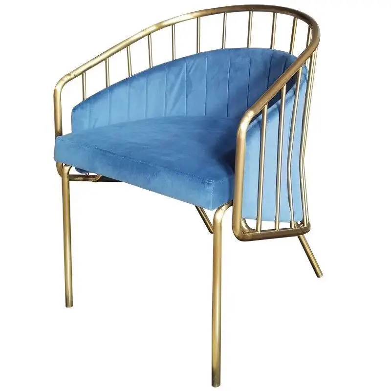 

Multifunctional hotel dining chair, family armrest back chair, light luxury, fashion, gold
