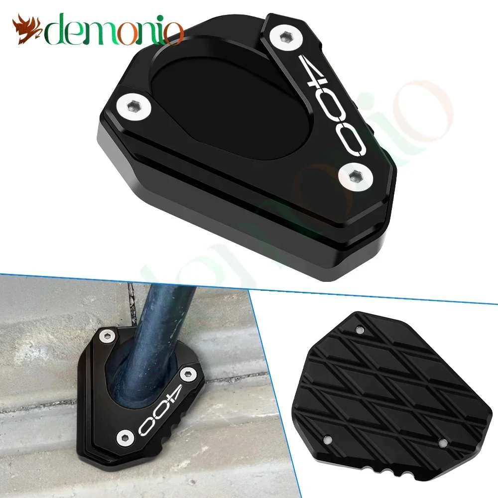 

Motorcycle Accessories For Z400 Z 400 z400 z 400 Foot Side Stand Extension Kickstand Enlarge CNC Aluminum Pad Plate