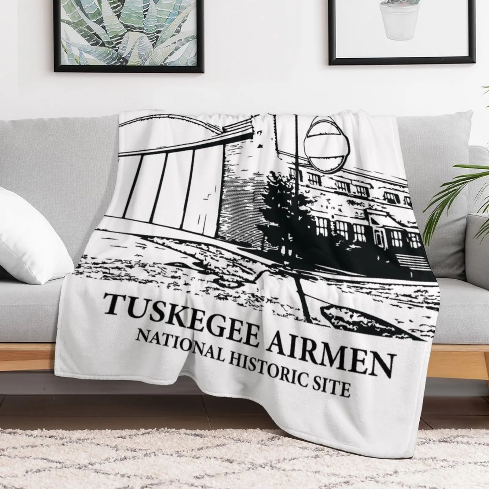 Tuskegee Airmen National Historic Site Throw Blanket Retros halloween Blankets