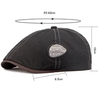 HT4661 Beret Cap Men Women New Spring Summer Sun Hat Octagonal Cap Vintage Beret Hat Adjustable Ivy Flat Cap Male Female Berets - Image 2