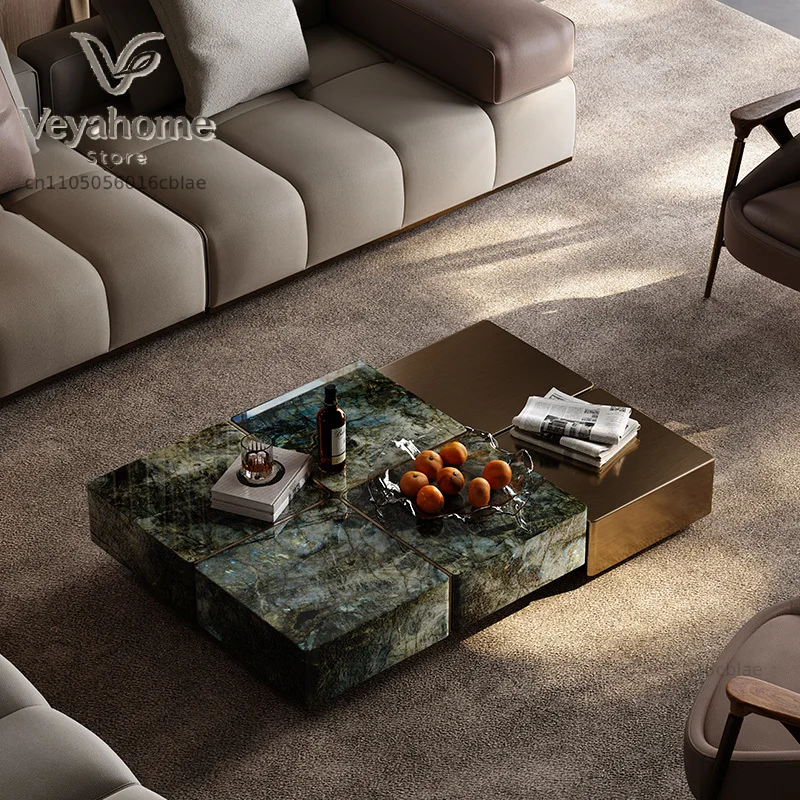 Bedroom Storage Coffee Table Nordic Transform Acrylic Aesthetic Side Table Standing Unique Mesa Auxiliar Lounge Suite Furniture