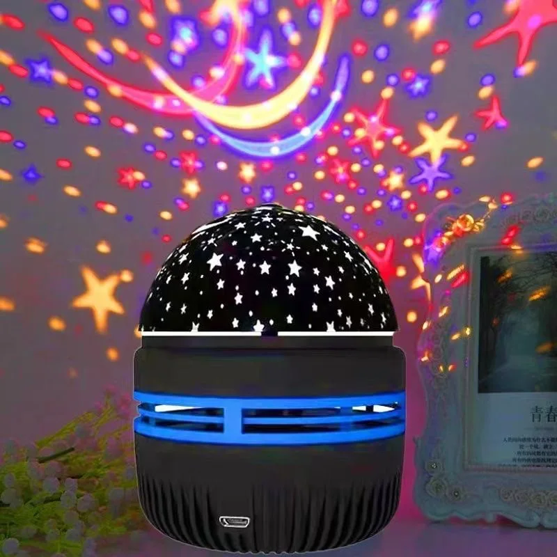 Führte neue Kristall Wasser muster Sternen himmel Licht Fernbedienung Aurora Projektion USB Plug-in Ball Licht Bühne Ktv Schlafzimmer Nacht