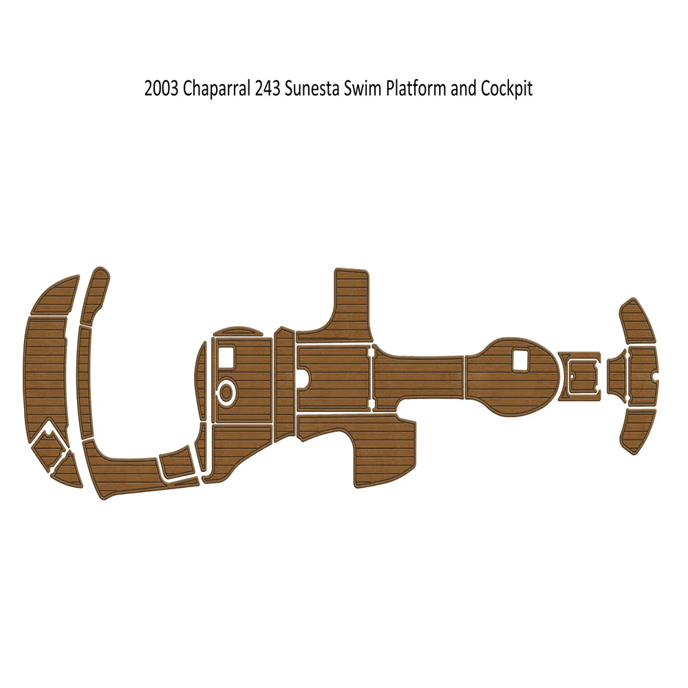 

2003 Chaparral 243 Платформа для плавания Sunesta, лодка для кокпита, пена EVA, напольная подушка из тикового дерева SeaDek MarineMat, стиль Gatorstep, самоклеящаяся