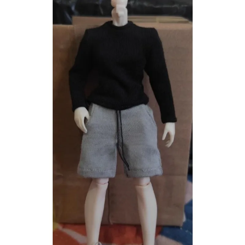 1/12 مقياس الذكور الجندي الملونة طويلة الأكمام تي شيرت الملابس ملحق نموذج ل 6 ''عمل الشكل الجسم الدمى