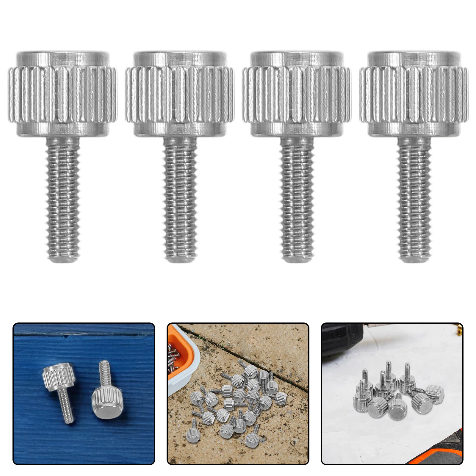 

20pcs Vernier Caliper Screws M2.5X8Mm Stainless Steel Flat Knurled Thumb Screws For Precision Measurement Tools Repair Hardware