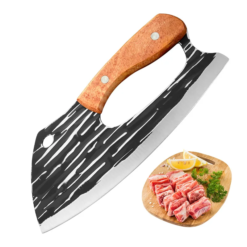 Utility Knife Meat Cleaver Chopping Vegetables Chicken Fish Filleting Kitchen Knives Wood Handle Butcher Boning Knife Chef Tools